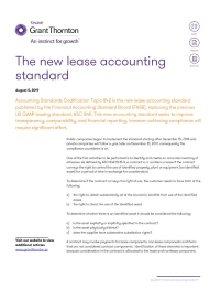 The New Lease Accounting Standard | Grant Thornton