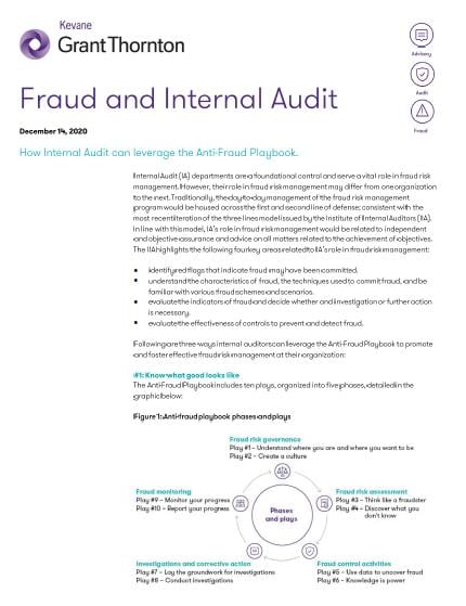 Fraud and Internal Audit